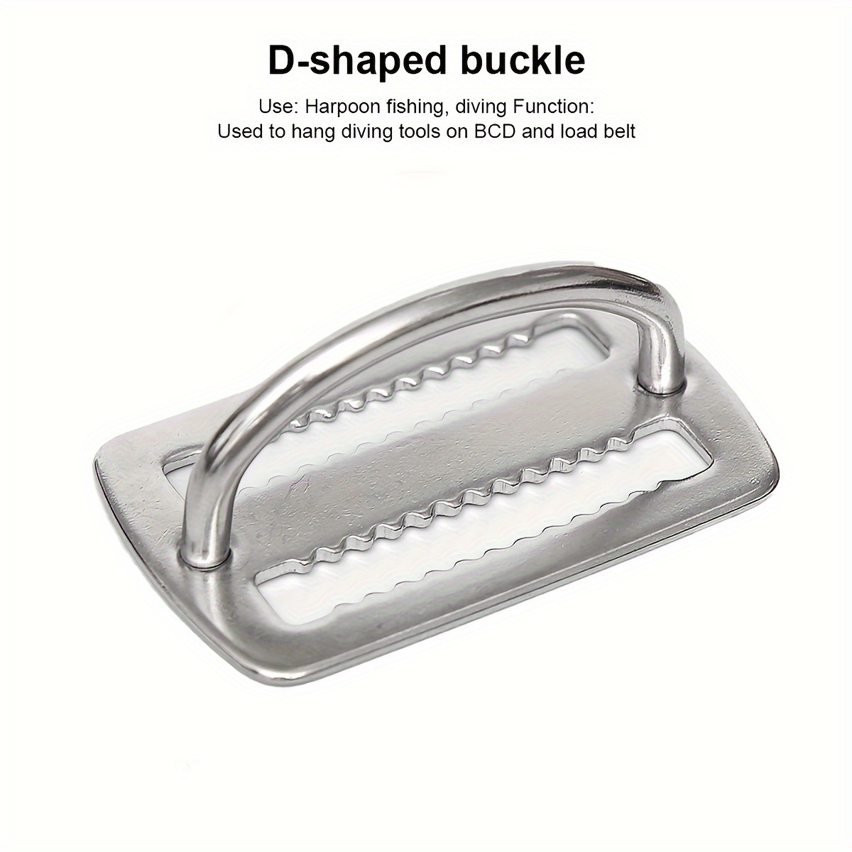 D Ring Strap - ห่วงรัดเข็มขัดสแตนเลส 1 ชิ้น - ทนสนิมและยืดหยุ่น เหมาะสำหรับดำน้ำ