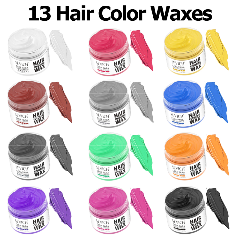 Hair Spray Color - ขนย้อมโคลนผมสีWaxง่ายต่อการล้างผมจัดแต่งทรงผมวางย้อมสําหรับคิ้วเคราสีผมชั่วคราวสีผมสไตล์ครีม