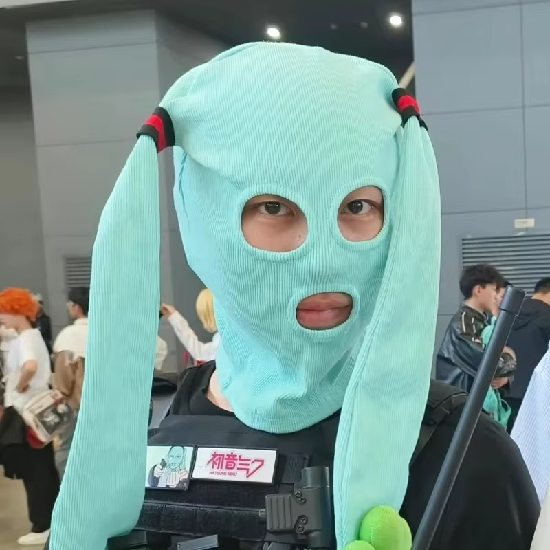 ขายร้อน Hatsune Miku Balaclava - Cosplay Fire Prop บทวิจารณ์และราคา