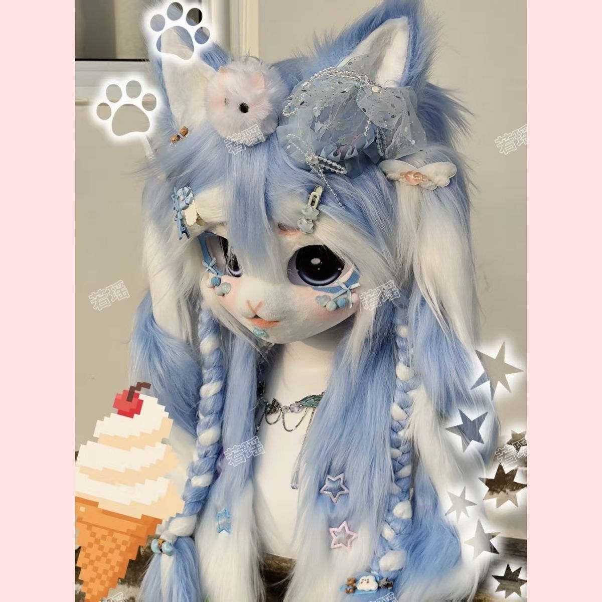 หน้ากากคอสเพลย์ขนสัตว์แบบทำมือ - Cosplay Prop Making บทวิจารณ์และราคา