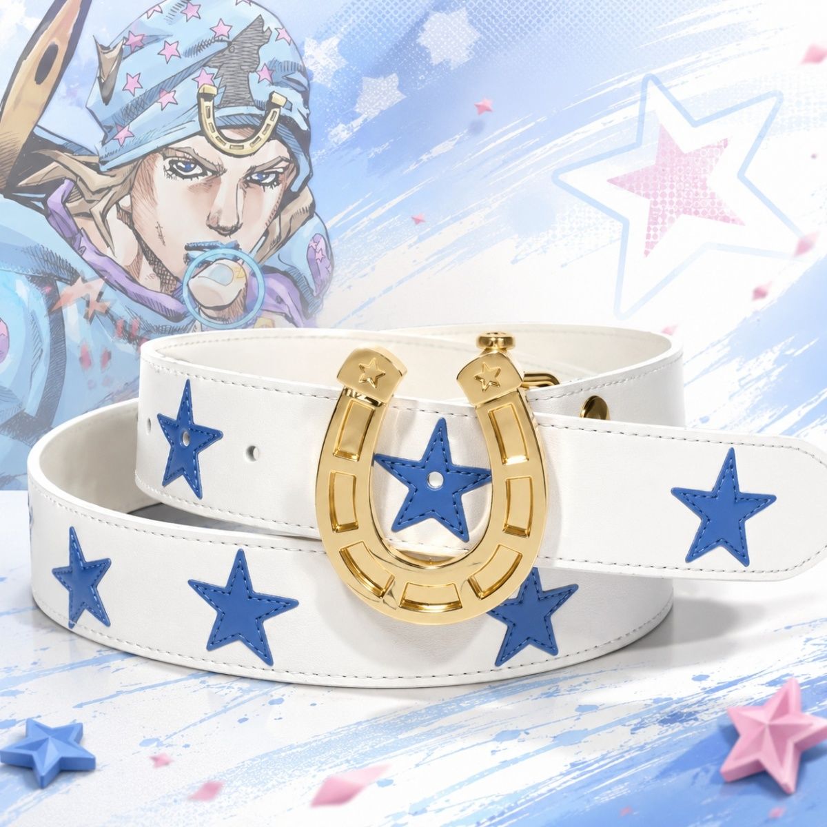 เข็มขัดหนังหัวเข็มขัดโลหะ โจโน - Cosplay Fire Prop บทวิจารณ์และราคา
